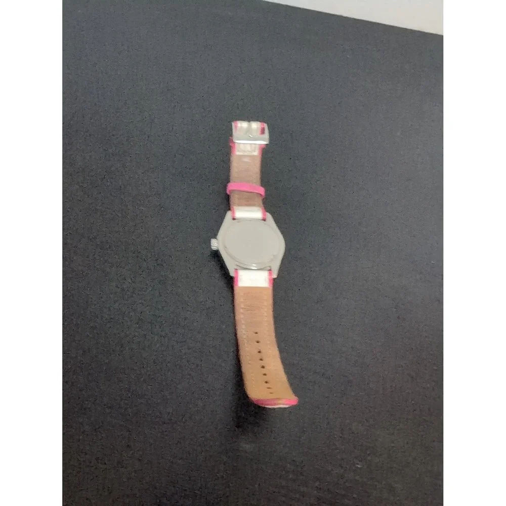 Lacoste Women's Stainless Steel Pink & White Leather‎ Band Watch